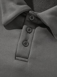 بلوزة رياضية كاجوال بأكمام طويلة للرجال، موديل "Old Money"، للخريف والشتاء