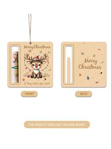 6pcs/Set Christmas Gift Wallet, Perfect For Christmas Party Celebration, Party Favors And Decorations, Cash Blessing Ornaments, Home Decor Hanging Accessories, Christmas Tree Ornaments, Holiday Gifts For Her (Pattern And Color Random)