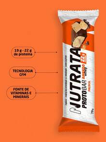 Nutrata Protobar Protobar Almond Whey Paçoca Display With 9 Bars 70g - 花生帕科卡 - 查看 2