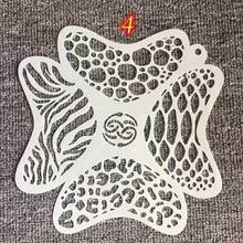 9pcs 5.1in Reusable Face Painting Stencils - Washable PET Plastic Templates For Makeup, Costume Parties, Role Play, Wall Art DIY - one-size - View 6