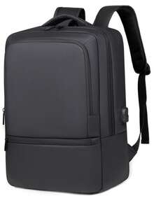 Men's Multifunctional Large Capacity Backpack, Leather-Coated Student Bag, Travel Bag, Business Commuter Nylon Backpack Large Capacity Bag Travel Bags