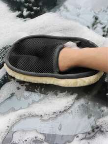 1/3/5pcs Car Wool Soft Hand Glove Cleaning Brush 17*25cm For Car Cleaning