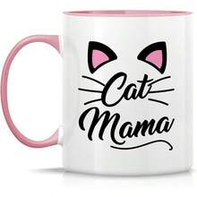 Retreez Funny Mug - They Call Me Daddy Lovers 11 Oz Ceramic Coffee Mugs - Funny, Sarcastic, Motivational, Inspirational Birthday Gifts Husband, Boyfriend, Friends, Coworkers, Dad, Father - CAT003 - 白色馬克杯,粉紅色手柄和內壁 - 查看 4