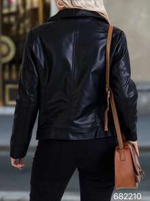 chaqueta de mujer - Negro - Ver 2