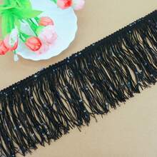 5 Yards 10cm Wide Fringe Tassels Tassels Fringe Embroidered Lace DIY Sewing Accessories For Costumes Tassel Pendant Tassles Trims Trim Fringes Sewing Tassel Fringe Trim Garniture Couture Sewing Fringes Fabric And Lace Tassels Crafts Lace For Crafts - Multicolor - View 29