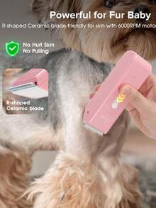 Tosa Elétrica para Animais de Estimação, Tosadora Sem Fio Recarregável Profissional para Cães, Tosadora de Baixo Ruído para Animais de Estimação Pequenos e Grandes, Máquina de Tosa para Gatos, Kit de Tosa para Animais de Estimação, À Prova d''Água IPX7