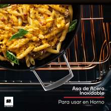 Arrocera Antiadherente Diamond Pro.Olla Baja con Mango de Acero Inoxidable y Tapadera de Vidrio Templado.Libre de PFOA.Para todo tipo de estufas, inducción, gas, cerámica.3,8 litros, 28 cm. - Diamante Pro - Ver 10