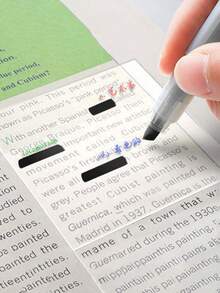 Kolorowe, przezroczyste karteczki samoprzylepne, wielokrotnego użytku, samoprzylepne notesy z korektorem, wodoodporny i przenośny, przezroczysty notes PET do robienia notatek i widoczności treści, materiały do klasy, zakreślacze, artykuły papiernicze, sezon powrotu do szkoły, odpowiednie dla uczniów i artykułów biurowych, najlepszy wybór na prezenty