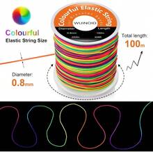 New Arrival-0.8 Mm Clear Bracelet String, Elastic Beads String For Bracelets Jewelry Making, Necklaces, Beading And Crafts, Friendship Stretchy Bracelet Beads String Cords & Threads WUINOID