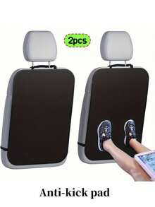 1PCS/2PCS Auto Seat Back Kick Protectors Premium Car Seat Back Covers | Waterproof Design Shields Upholstery From Mud, Scratches & Stains | Durable Protection For Rear Seat Areas, Perfect For Families & Pets | Universal Fit For Most SUVs, Essential Auto Interior Guard Accessory - 款式A - 查看 11