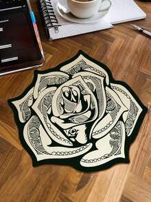 1 قطعة سجادة شعرية مزيفة من الصوف غير انزلاقية بنمط فواتير النقود، سجادة طاولة القهوة في غرفة المعيشة، سجادة جانب السرير في غرفة النوم، بساط أرضية ديكور المنزل