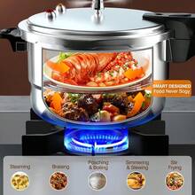 3/5 Litre Pressure Cooker For Kitchen & Catering, Aluminum Alloy , Suitable For All Hob Types Including Induction Hob - Silver - Silver - View 4