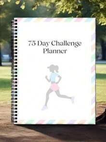 75 Day Color Adult Challenge Plan Book - Fitness And Weight Loss Tracker, Including Weekly Exercise, Diet And Hydration Plans, Progress Measurement, And Health Goals -70 Pages, Spiral Binding, Colorful Design, Exercise Tracker | Color Tracker | Spiral Binding Plan Book, Fitness Plan
