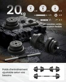 SONGMICS Dumbbell - 黑色 - 查看 6