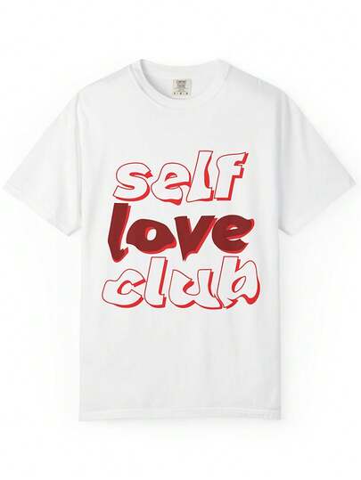 S Love Club Vintage Clog Graphic T Shirt, Uni Gart-Dyed , S-Re Rel, Posit Vibes Shirt, Gift For 220G Heavyweight Cotton T-Shirt For Women – Ladies White Top – Crafted From Thick, Breathable Pure Cotton For Lasting Comfort And Durability. Perfect For Work, Gym, Travel, Casual Outings, Outdoor Sports, And Layering In All Seasons. Great For School, Streetwear, Or Just Relaxing At Home.