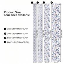 Papel tapiz autoadhesivo y removible con patrón de flores y hierba, rollo de papel tapiz autoadhesivo y resistente al agua que se puede cortar a medida, adecuado para baño, ducha, cocina, sala de estar, oficina y decoración de habitaciones, decoración del hogar, decoración de paredes. Tamaño de 3.94/5.9*78.74 pulgadas adecuado para decoración parcial, tamaño de 7.87/11.81*78.74 pulgadas adecuado para aplicación en áreas grandes.