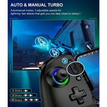BEBONCOOL Controlador de juegos móviles, controlador de teléfono para iPhone/Android con joysticks programables/de efecto Hall y gatillos analógicos/luz ajustable/turbo para juegos portátiles - Negro - Ver 9