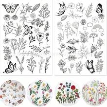2pcs Water Soluble Embroidery Patterns, Self-Adhesive Stabilizer, A4 Size, Washable, Pre-Printed Bee And Plant Patterns, Hand Sewing Stabilizer For Embroidery Handmade Enthusiasts - Multicolor - View 3