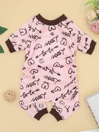 Pijama para cachorro (1 peça), Roupa para cachorro, Cachorro, Roupa de dormir para animais de estimação