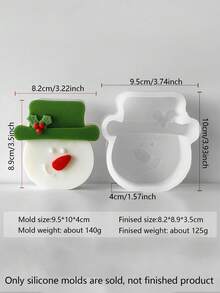 Christmas Gift Box, Teddy Bear, Christmas Tree, Santa Claus, Gingerbread Man 3D Silicone Mold, Candle Mold, Durable 3D Silicone Mold, Exquisite Structure Easy To Disassemble And Clean, Specially Designed For Batch Candle Production, Compatible With Plaster Sculptures And Creative Graffiti, Inspiring Unlimited Imagination And Creativity For DIY Enthusiasts, Supporting Repeated Batch Production Of Candles Home Decor Christmas Decorations Room Decor, Christmas Gifts