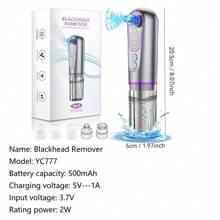 Elektrisches kleines Blasen-Mitesser-Entferner USB Wasserzyklus Porenreinigungs-Gerät Vakuum-Sauggesichtsreiniger-Werkzeug 500mAh