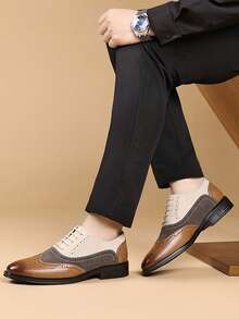 Mocasines para hombres, zapatos de oficina con cordones para negocios, zapatos para negocios, estilo New England, mocasines casuales, zapatos casuales de moda para hombres, zapatos de boda