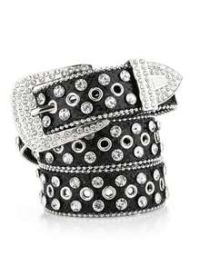 Thắt lưng da PU dự tiệc sáng bóng, thích hợp kết hợp với quần - A - Xem 4