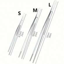 2/1 Set hochwertige Edelstahl Küchenzangen - ergonomisch gestaltete Grillzangen und Kochpinzetten für präzises Lebensmittelhandling - geeignet für Grillen, Kochen und Vor-Mahlzeiten Zubereitung