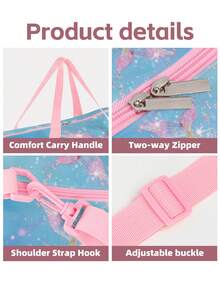 Kids & Teens Travel Shoe Bag, Yoga Mat Tote Bag, Travel Bag, Large Capacity, Training Sports Shoulder Bag - Duffel Bag - View 5