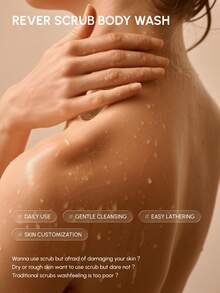 Rever جل الاستحمام المقشر ريفير 200 جرام، تنظيف عميق ذو رائحة دائمة، مقشر للبشرة الحساسة متوفر