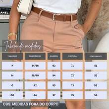 Women's Bermuda Shorts With Tailored Belt, High-Waisted Women's Shorts With Pocket, Elegant Social Style - 黑色 - 查看 3