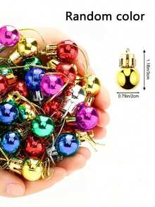 20/10 Stücke Mini Weihnachtskugeln, bunte runde Weihnachtsbaum Dekorationen, Hängedekoration, für Weihnachtsbaum, Kranz, Fenster, Garten, Feiertagsparty, Weihnachtsdekoration