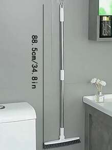 1 件浴室地板刷、旋转百洁刷、硬毛刷、浴缸和瓷砖清洁刷、地板清洁刷、难以触及的清洁、清洁用品、清洁工具、学校清洁用品、可调节长柄硬毛地板刷 - V 型刷头、深度清洁瓷砖缝隙和狭窄角落、商用家用户外卫生工具、便携式设计、耐用结构、清洁用品