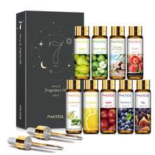 PHATOIL 精油礼盒套装，多规格套装选择（3 件/6 件/9 件/10 件/12 件/15 件/20 件套装）香薰精油套装，水果香薰油套装不同套装用于扩散器、香薰、蜡烛、香皂，高级精油礼盒套装送朋友、家人、节日礼物 - 多樣化香型 - 查看 14
