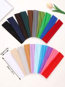 1/4 Stück Mehrfarbige Stoff Mode Stirnbänder, vielseitig für täglichen Gebrauch als Haarschmuck, Workout Haarband, Yoga Schweißband, Herbst Winter Kopftuch, Herbst Haarband für Urlaubsoutfits Frau