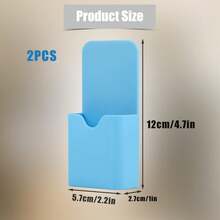 1pc Magnetic Dry Erase Whiteboard Marker Storage Rack, Adjustable Compartment Magnetic Pen Box, Writing Board Chalk Storage Box, Locker Storage Device, Suitable For Whiteboard, Refrigerator, Remote Control Rack, Office, Home, Kitchen, School, Magnetic Cup, Blackboard Storage Pen Holder, Multiple Types, Multi-Color Options