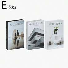 3pcs Foldable Decorative Fake Books, Minimalist Decor Books For Home, Office, Showroom