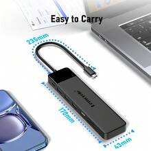 Lemorele TC200 13 In 1 Dock HMTV * 2 Support 4K@30HZ VGA Interface USB 3.0 Interface USB-C Interface SD/TF Card Slot 3.5 Audio Multi In One PRO/AIR Dedicated Readable Hard Disk And USB Flash Drive