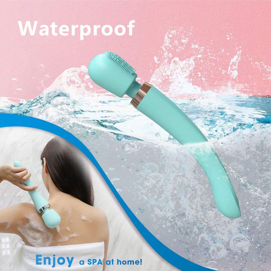 This Multi-Functional Rechargeable Silicone Electric Shower Brush Has A Vibration Function, Waterproof Design, And Provides 8 Speed Settings And 20 Frequency Adjustments. It Uses USB Charging, Suitable For Home Use And Also Makes A Great Holiday Gift. Battery Capacity: 500mAh. - Multicolor - View 1