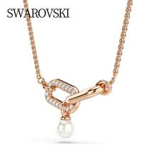 Swarovski CONSTELLA Imitation Pearl Necklace Female Clavicle Chain Christmas Gift Birthday Gift Valentine's Day Gift For Girlfriend Birthday Gift Female 5728589 - Rose Gold - View 7