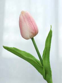 3pcs Mini Gradient Pink Tulip Artificial Flowers Wedding Home Decoration Artificial Flowers Souvenir Tulip Artificial Flowers