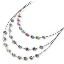 17cm Orthodontic Braces, 9pcs Handmade Affordable Colored DIY Finished Steel Braces For LABUBU Dolls, Transparent Braces (Random Color) - Multicolor - View 6