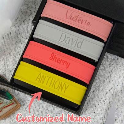 Dây đeo bình nước khắc theo yêu cầu, Nhãn cốc tập uống bằng silicon cá nhân hóa, Nhãn dây đeo cốc silicon tái sử dụng tùy chỉnh, Dây đeo tên chống trượt tùy chỉnh, Chống trượt và chống bỏng, Đa chức năng, Trang trí, Nhiều màu sắc, Tùy chỉnh, Con trai, Con gái trở lại trường