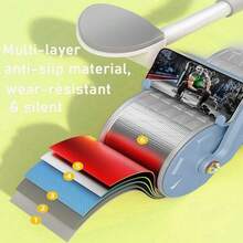 Abdominal Wheel Automatic Rebound Elbow Support Anti-Slip Fitness Roller Train - Baby Blue - View 6