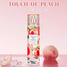 Wish 20 Varieties Of Women's Body Mist Perfume Spray, 8 Fl.Oz Long-Lasting Floral Fruity Spray With Non-Greasy Alcohol-Based Formula. Suitable For Hair & Body, Ideal For Parties, Dates & Gifting. Lightweight And Smooth Application.Valentine's Day Gift - Touch of Peach - 查看 3