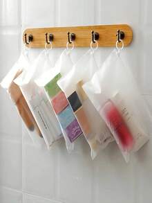 20pcs/10pcs Transparent Frosted Pull Tab Bag Underwear Zipper Bag Cosmetics Storage Bag Stationery Office Storage Bag Travel Storage Bag.