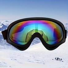 1pc This Goggle Isn't Just For Skiing – It's Your All - Weather, All - Activity Shield. Block Wind, Dust, And Debris While Skiing, Biking, Climbing, Or Working. The Tough Frame And Sealed Design Keep Your Eyes , No Matter The Sport. One Goggle, Endless Adventures.The Rainbow - Tinted Lens Looks Awesome And Blocks Harsh UV Rays. On Bright Ski Slopes Or Sunny Climbs