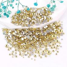 2-6 毫米,6 种尺寸混合,1440 件/包,闪亮金色、银色背面、平底水晶非热修复水钻钻石艺术珠水钻 DIY 美甲装饰饰品宝石用品 - 混尺寸 - 查看 59