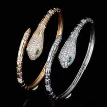 1 Pieza Brazalete De Lujo Con Diseño De Cabeza De Leopardo Doble Estilo Europeo Y Americano Con Decoración De Circonita Cúbica, Adecuado Para Bodas, Fiestas Y Como Regalo - pulsera - Ver 8