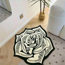 1 قطعة سجادة شعرية مزيفة من الصوف غير انزلاقية بنمط فواتير النقود، سجادة طاولة القهوة في غرفة المعيشة، سجادة جانب السرير في غرفة النوم، بساط أرضية ديكور المنزل